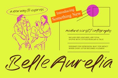 Belle Aurelia - Modern Script Calligraphy