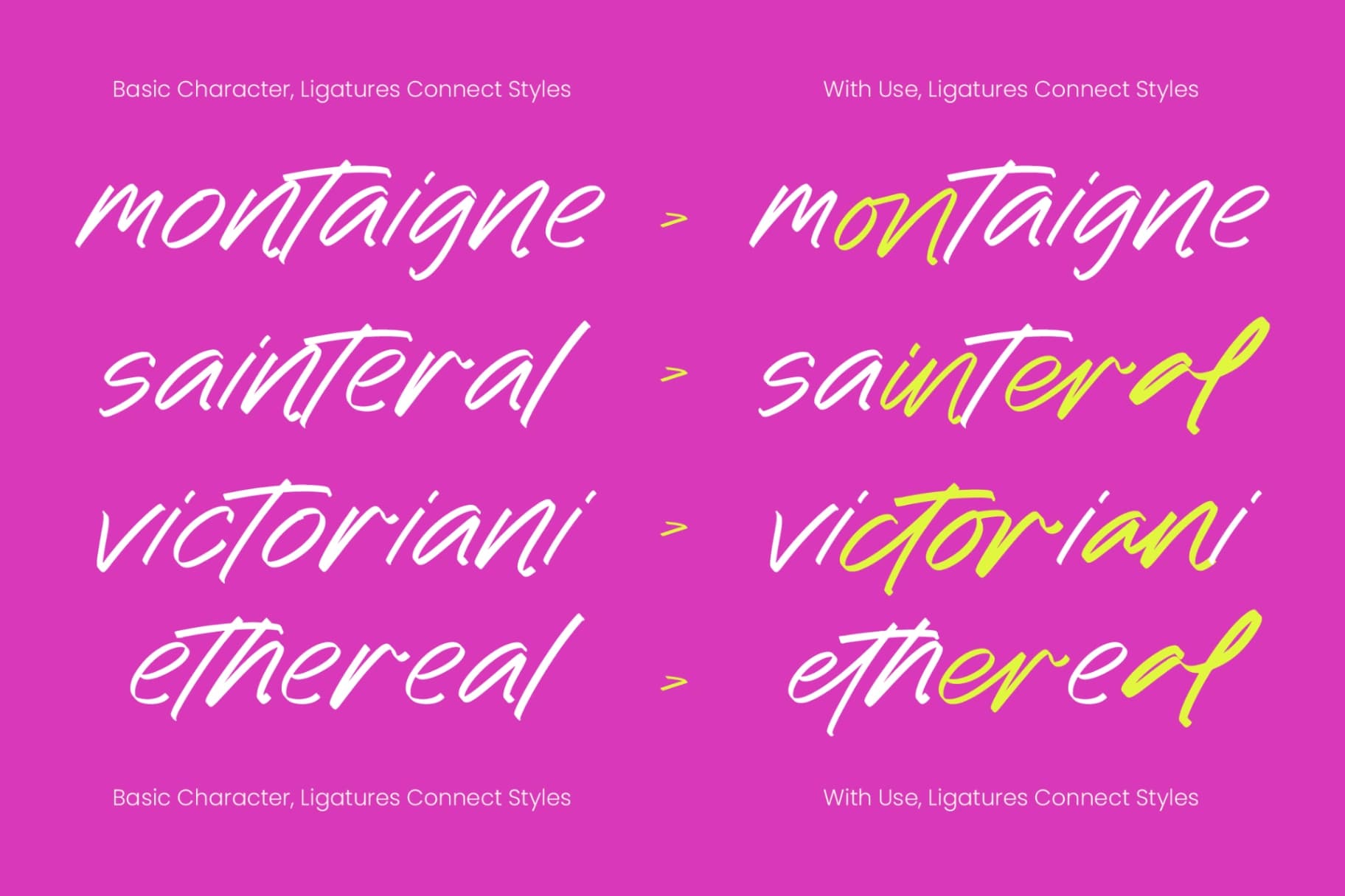 Preview 3 for Belle Aurelia - Modern Script Calligraphy