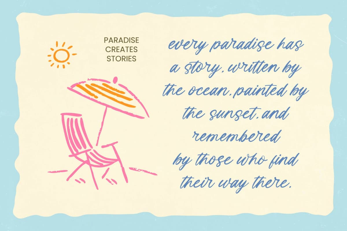 Island Paradise - Aesthetic Handwritten font preview 3