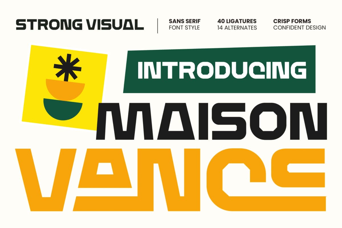 Maison Vance – Display Sans Serif font preview