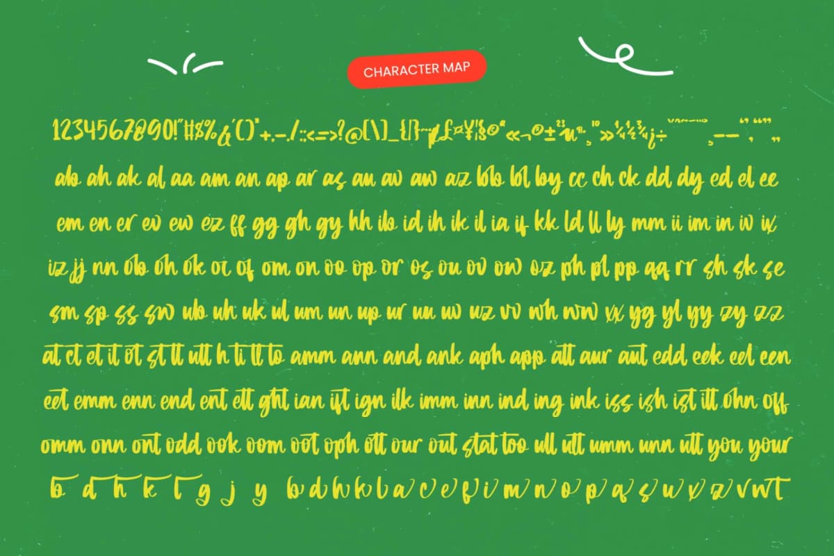 Moment Fruitful - Modern Brush font preview 10