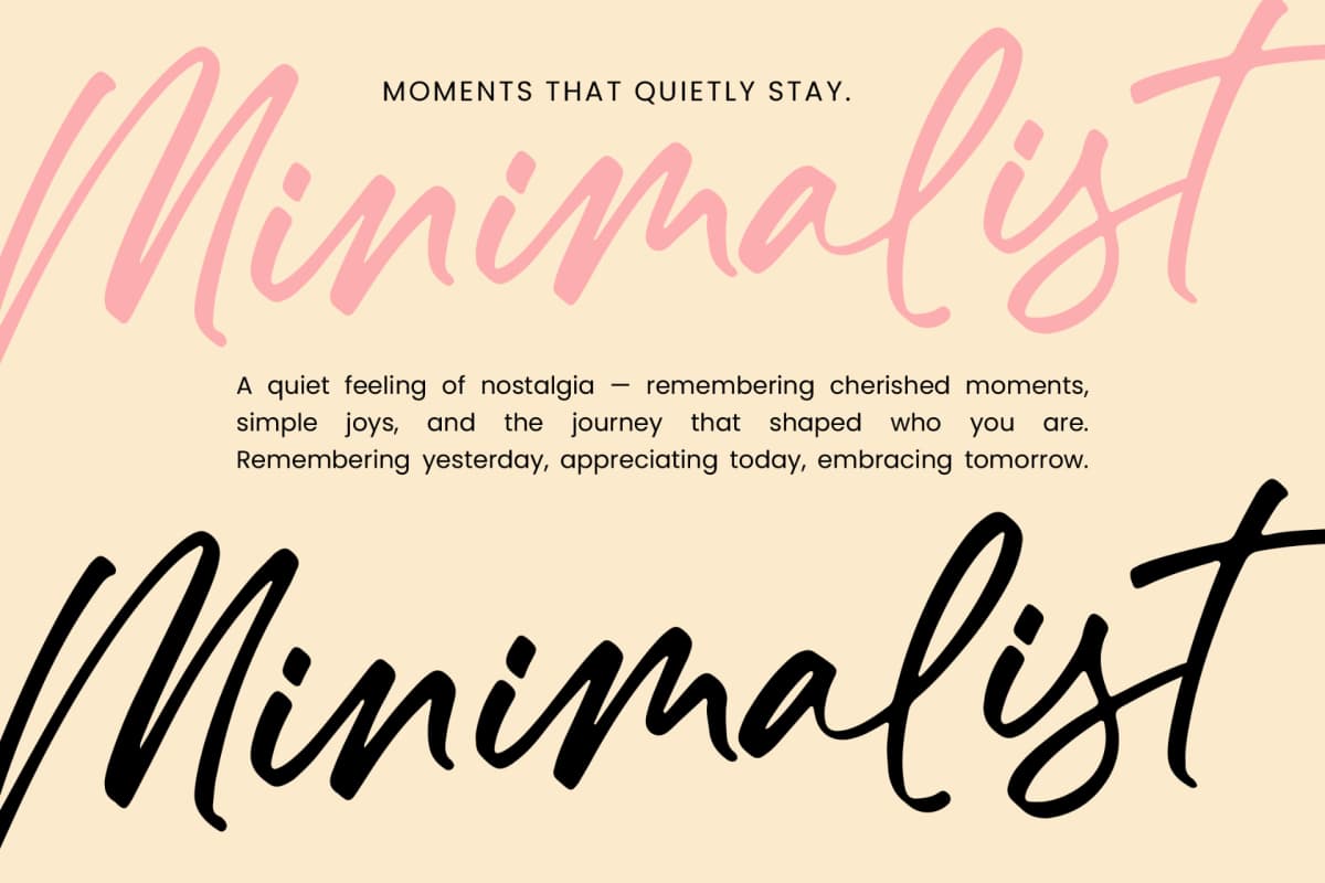 Chastel Reid - Modern Handwritten Script font preview 5