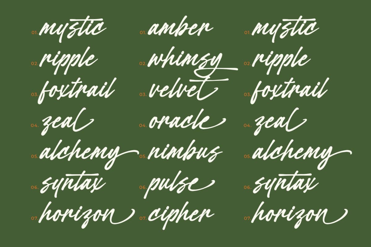 Welcrast - Elegant Signature Script font preview 5