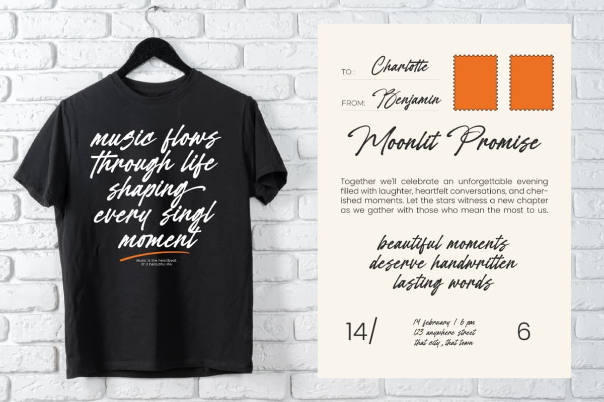 Welcrast - Elegant Signature Script font preview 3