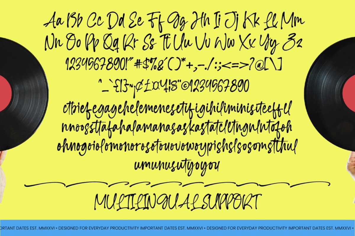Soul Dalsy - Handwritten Script Font font preview 10