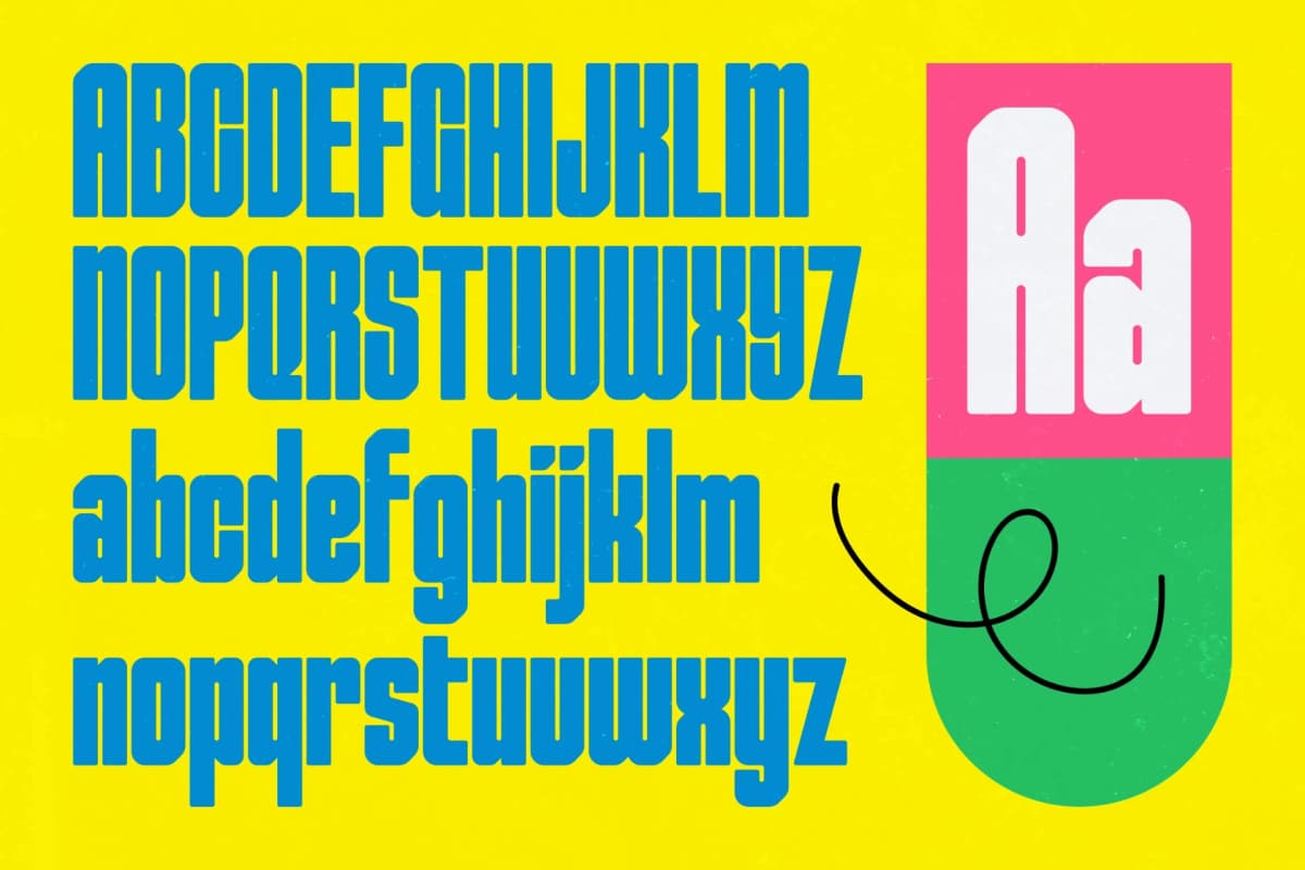 Refusion – Condensed Sans Serif Display font preview 8